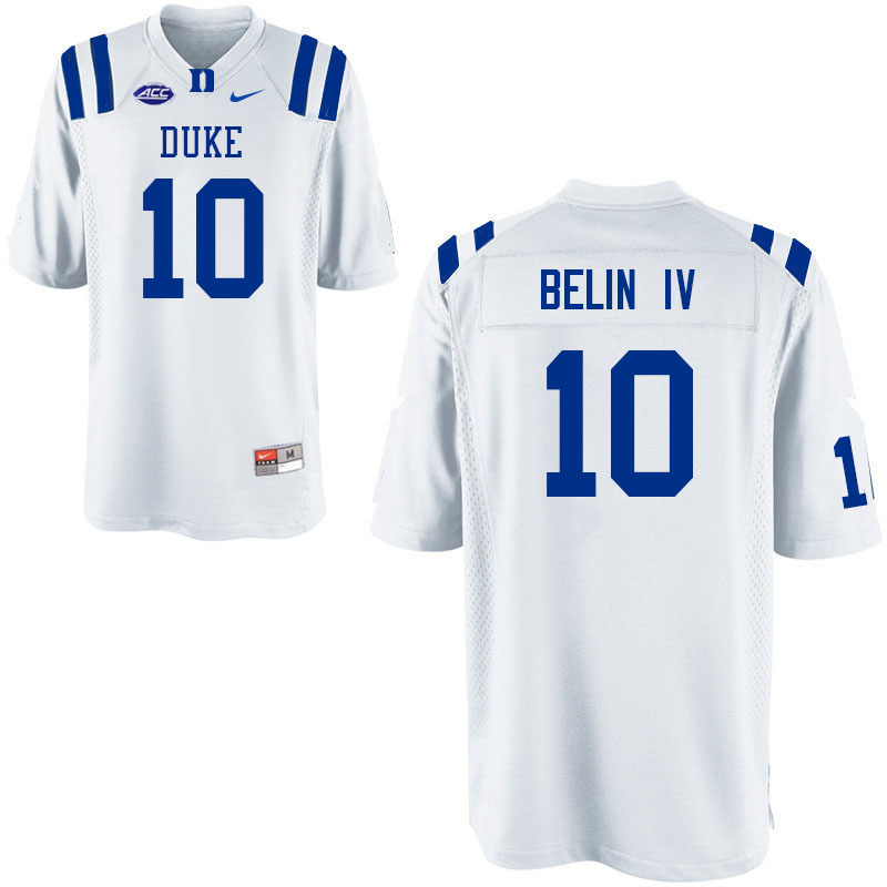 Duke Blue Devils #10 Henry Belin IV College Football Jerseys Sale-White